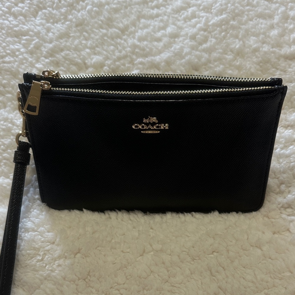 Coach Double zip Wristlet/Clutch